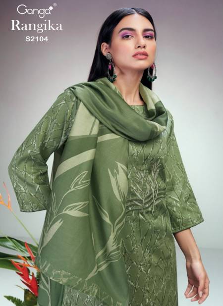 Rangika 2104 By Ganga Cotton Silk Dress Material Catalog Catalog